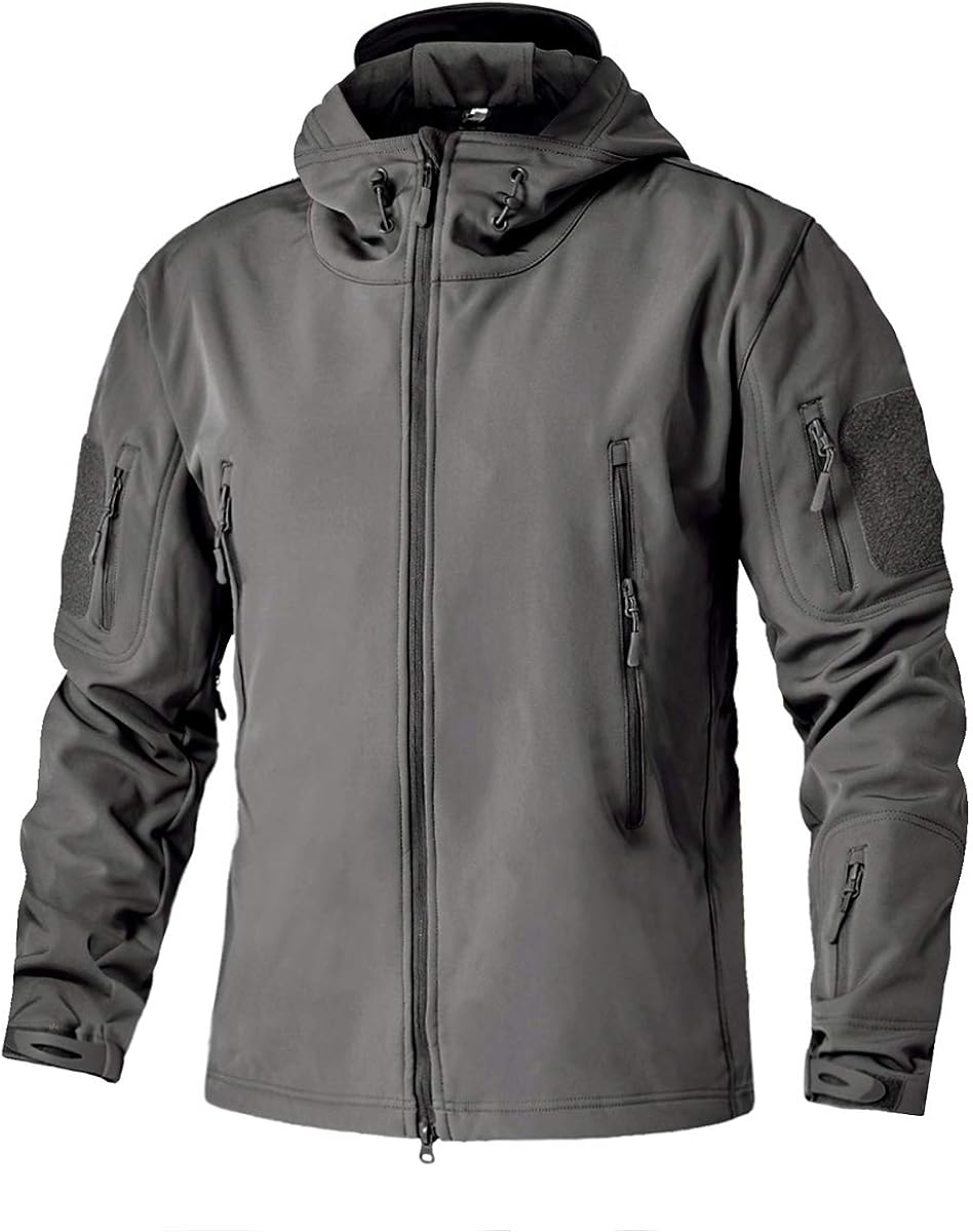 EKLENTSON Men's Coat Winter Military Soft Shell Fleece Jackets with