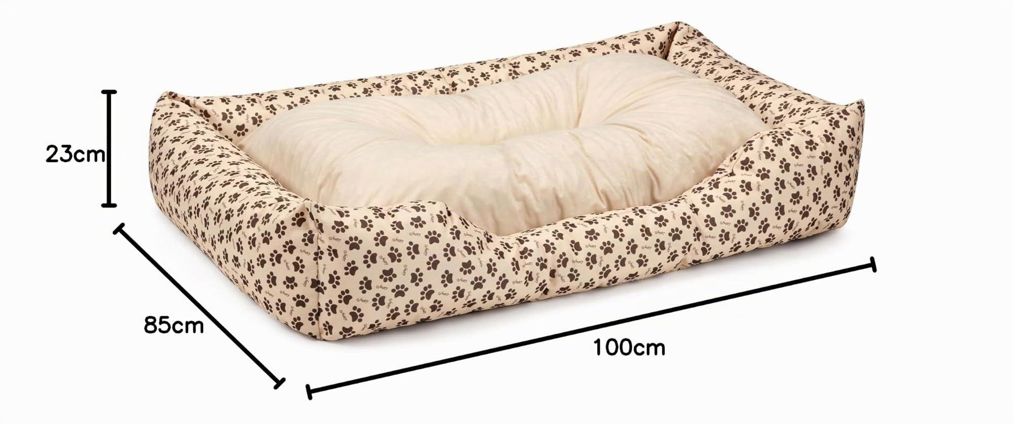 BedDog® Letto per Cane/Gatto Cuccia Mimi S Fino a XXXL, 26 Colori a Scelta, Cuscino, Divano, Cestino per Cane, Beige/Beige XL