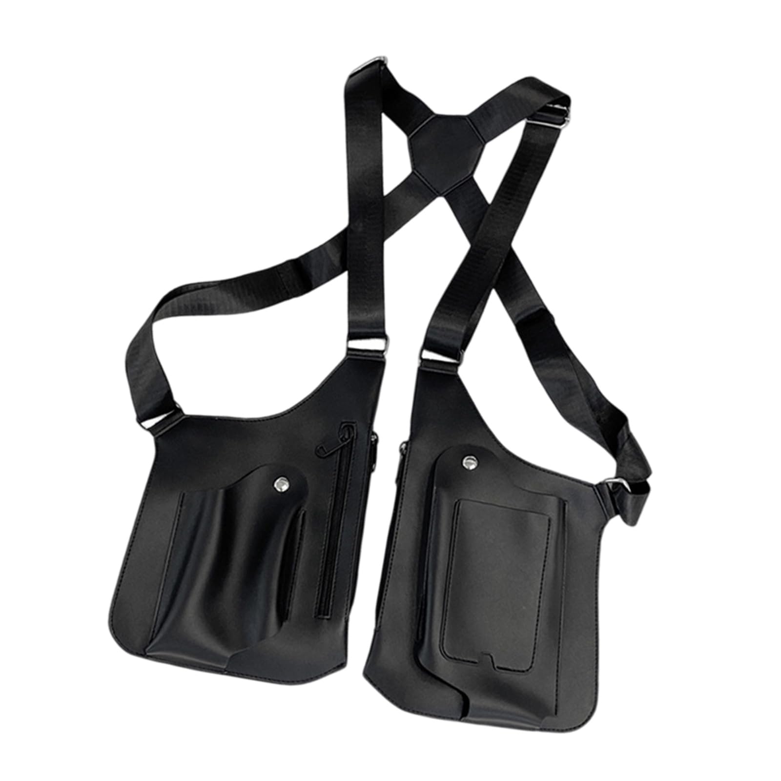 Mochila de hombro oculta de PU de alta resistencia con correa ajustable para viaje cómodo 8