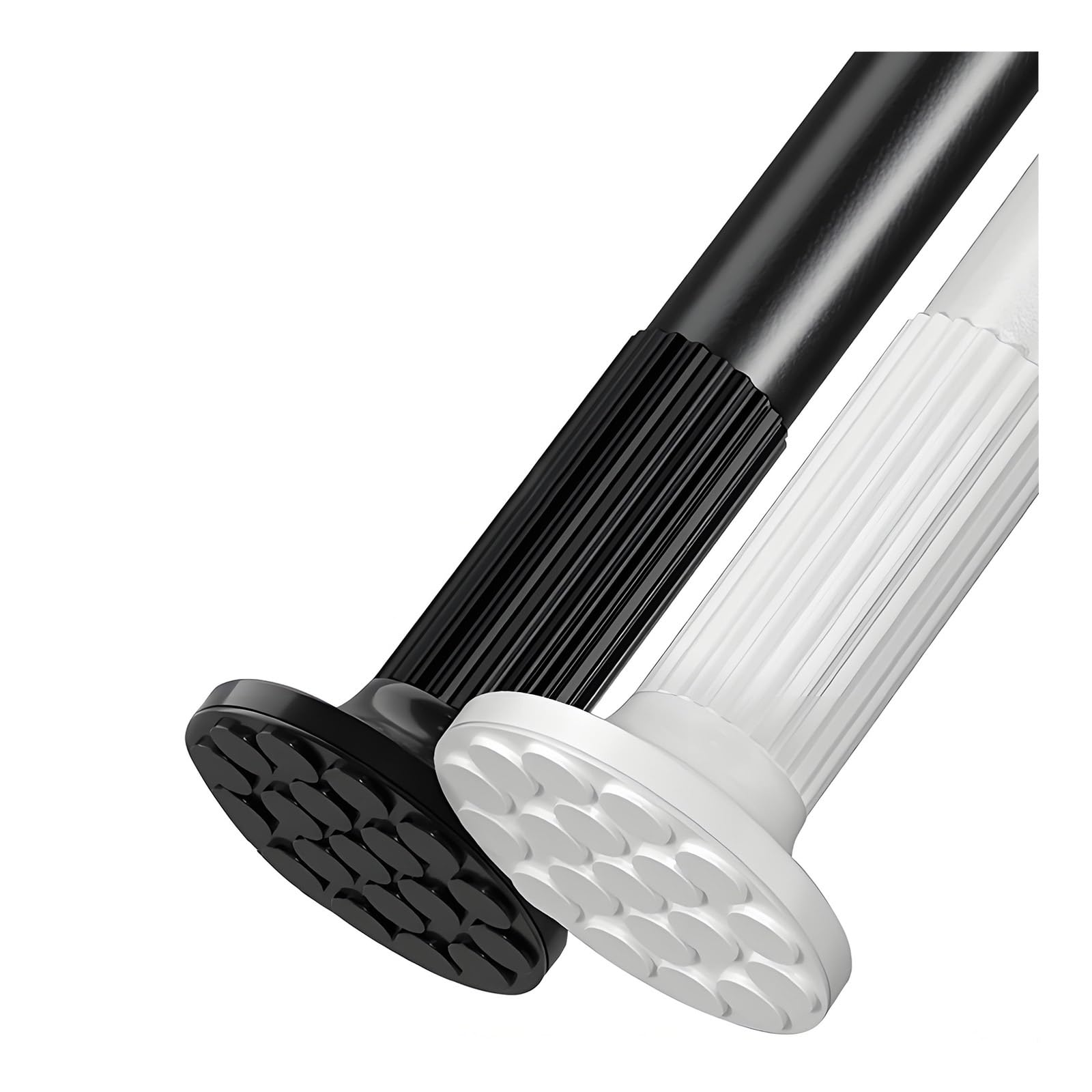 GLDYTVF Adjustable Tension Curtain Rod 1m-4m No Drilling Telescopic Shower Curtain Pole Black Fits Closets 3.8-4.3m (12.4-14.1ft) Easy Installation Expandable Clamp Rod
