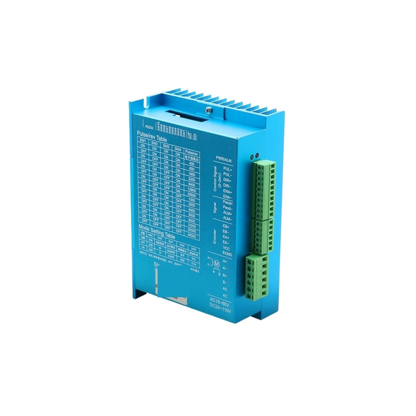 2RD58I8PM Stepper Motor Driver SL86A AC18~80V/DC24~110V Input Encoder 1000 line Suit for NEMA23 NEMA24 NEMA34 Hybrid