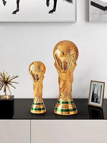 Miniatura 6 de World Cup Trophy with Little Glitter Gold Man Keychain, 2022 World Cup Replica  Sports Fan Trophy  Soccer Trophy  World Cup Souvenirs  Collectible