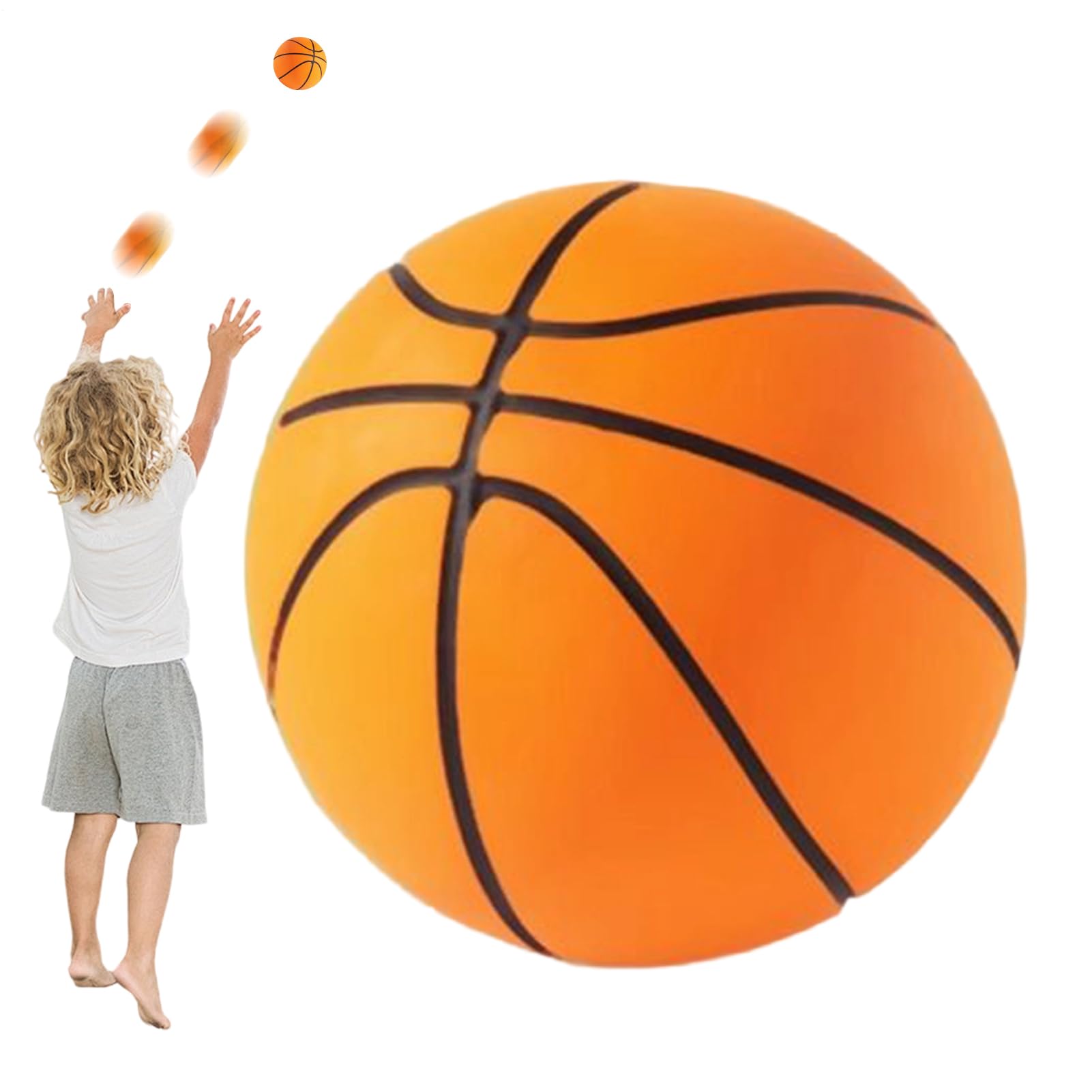 Generico Pallacanestro Piccola - Giocattoli Sportivi ad Alto Rimbalzo 6 cm,Pallacanestro Piccola per Bambini,per Interno ed Esterno Bambini Ragazzi Piccoli Camera da Festa Aula
