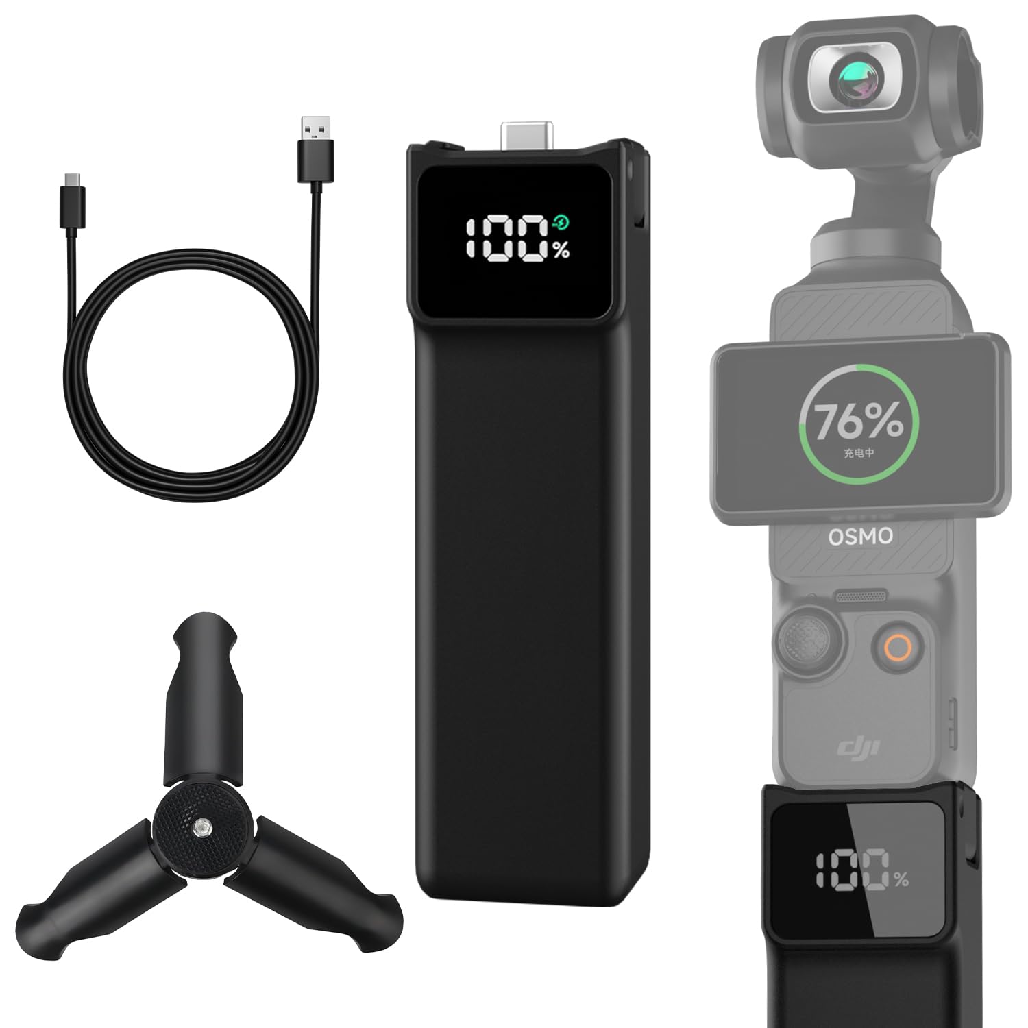 Amazon.com : Pocket3/4 Battery Handle For DJI osmo Pocket 3