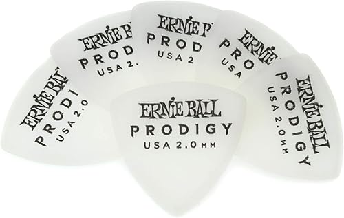 Vista 11 de Ernie Ball Prodigy Púas para guitarra, escudo grande, negro 1.5mm, paquete de 6 (P09332)