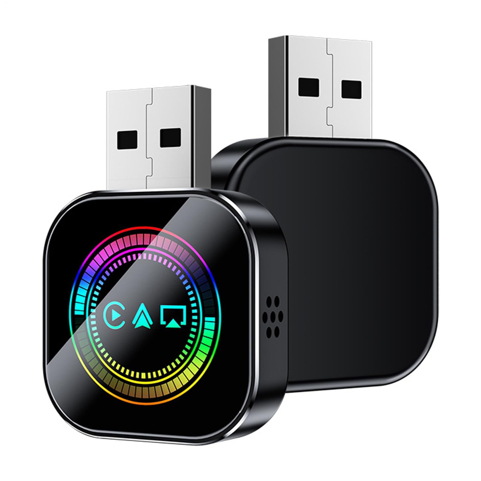 Bezprzewodowy Adapter Samochodowy Konwerter Plug and Play bez opóźnienia | Bezprzewodowa Transmisja Na Ekran Do Długich Podróży Jazdy Miejskiej Nawigacji Streamingu Muzyki Rozmów Asystencji