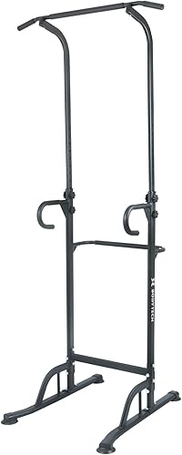 BODYTECH Power Tower - Estación de inmersión para entrenamiento de gimnasio en casa, fitness. Soporte de barra de dominadas para entrenamiento