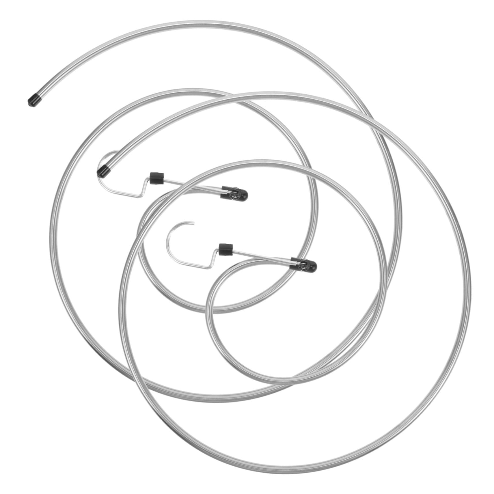 VICASKY Stendino da Esterno in Acciaio Inossidabile Spesso 2 Pezzi, Appendiabiti Spirale Girevole a 360°, per Asciugare Lenzuola e Asciugamani in Lavanderia Stile Casuale