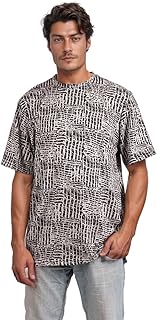 ريفين تي شيرت للرجال من ابستاكت - اسود وابيض عصري