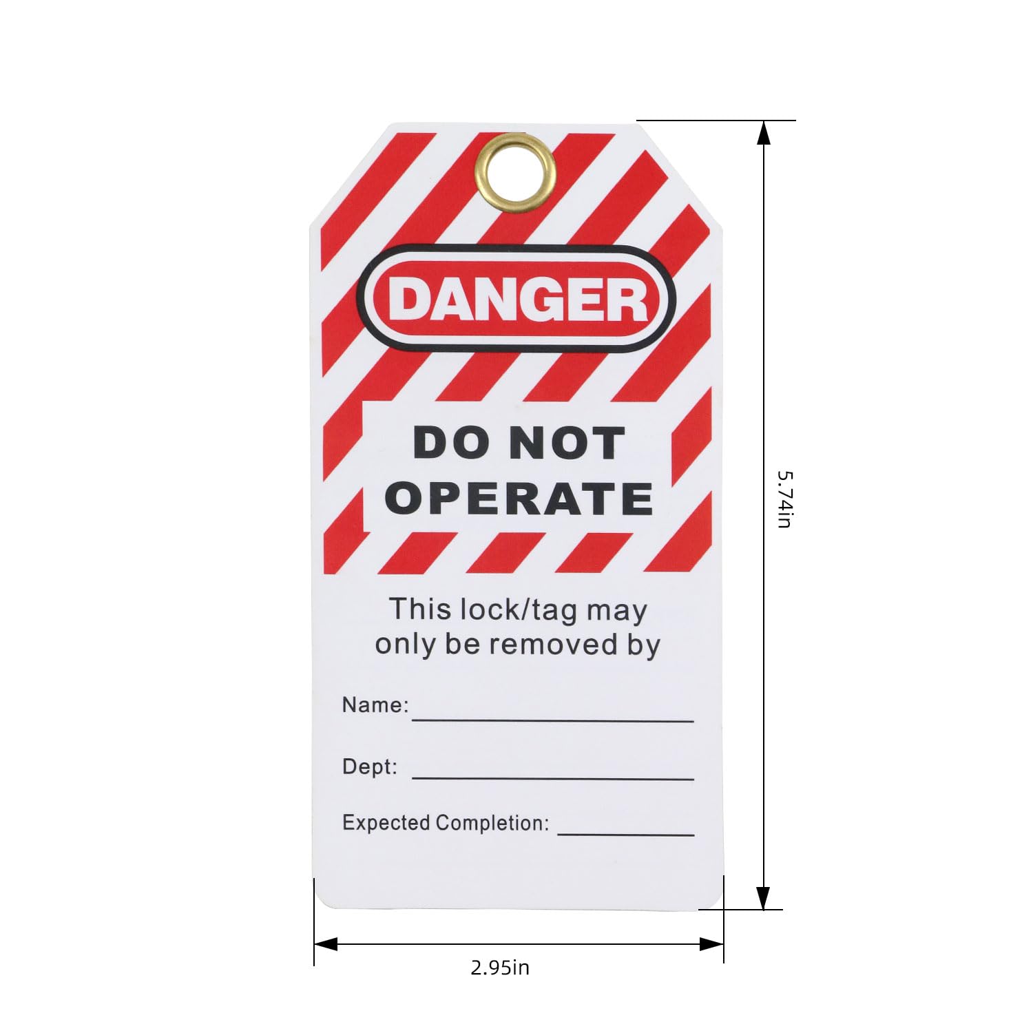 30 Pcs Lockout Tagout Tags, Danger Do Not Operate Tags for Lock Out Tag Out, Equipment Repair-LT02