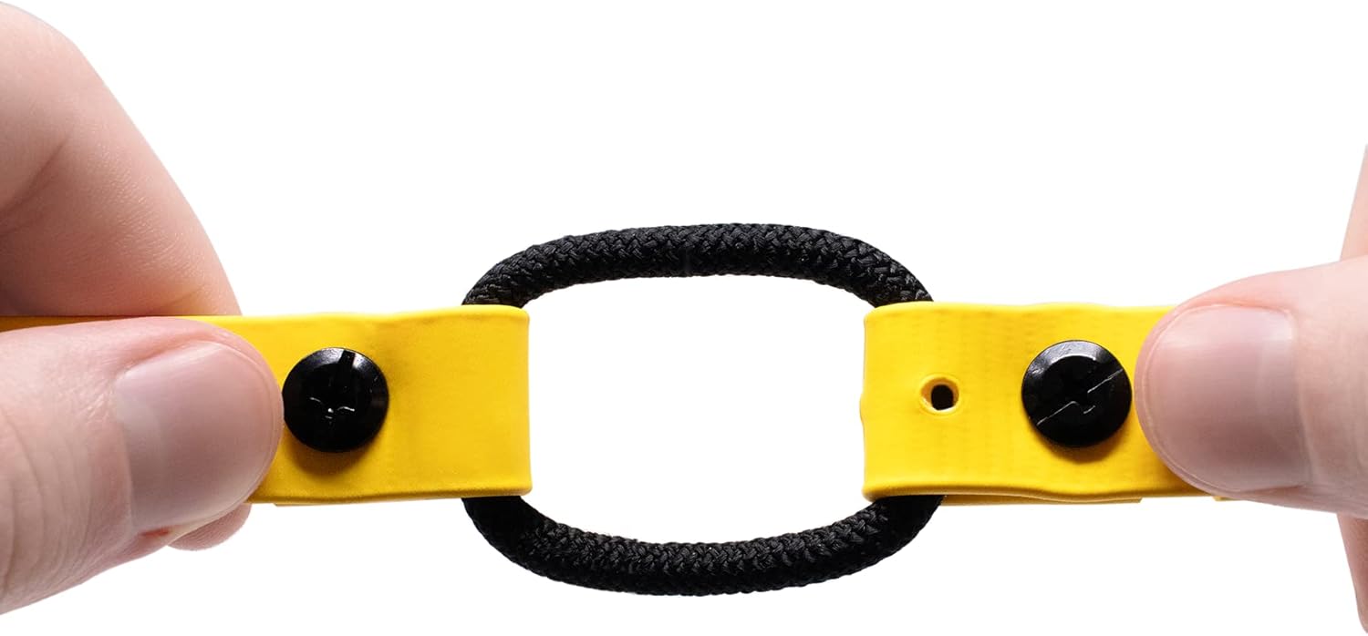 Educator 1-Inch Dog Training Collar Strap – ONLY Fits FE-580, ET-800 & UL-1200 Receivers – NOT Compatible with Mini Educator (ET-300/ET-400) – Quick Snap Biothane Bungee Collar, Yellow