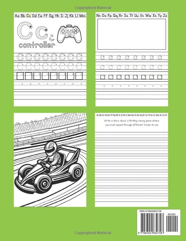 A-Z: Handwriting Through the Video Game Alphabet: Mastering Writing with Gaming-Inspired Workbook for Kids | A Pediatric OT's Guide to Fine Motor Skills Development | Grades 1-4 - Image 2