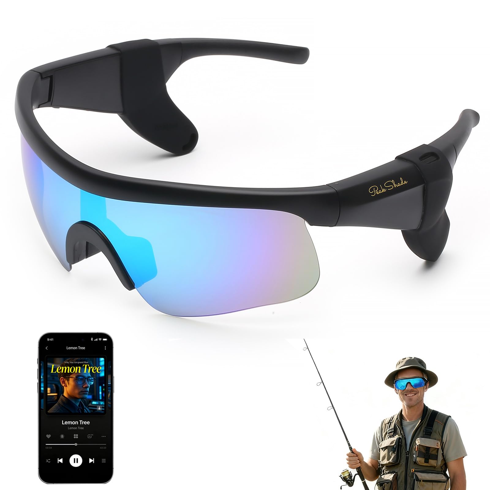 smart glasses for men and women with bluetooth speaker