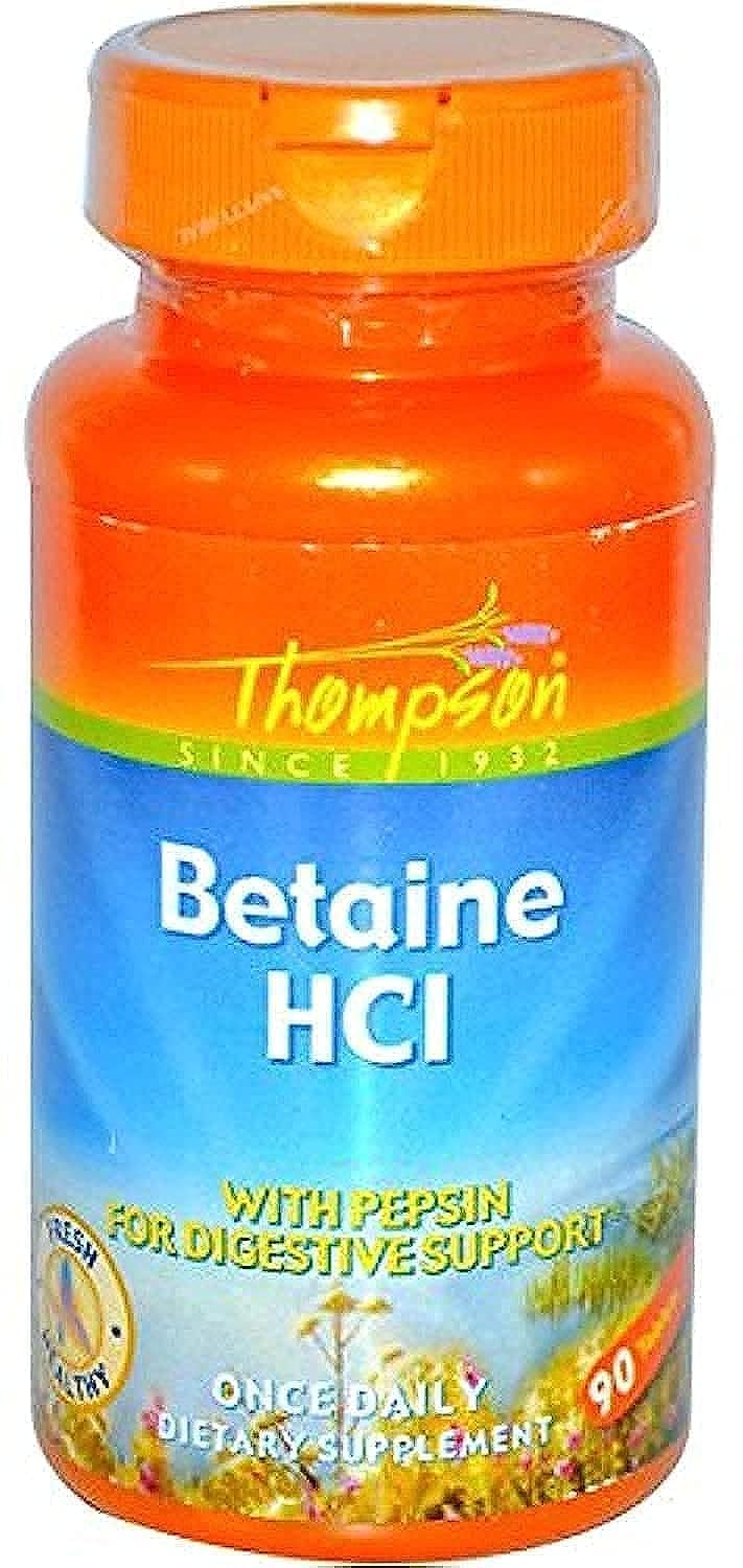 Thompson - Betaine Hcl with Pepsin - 90 Tablets