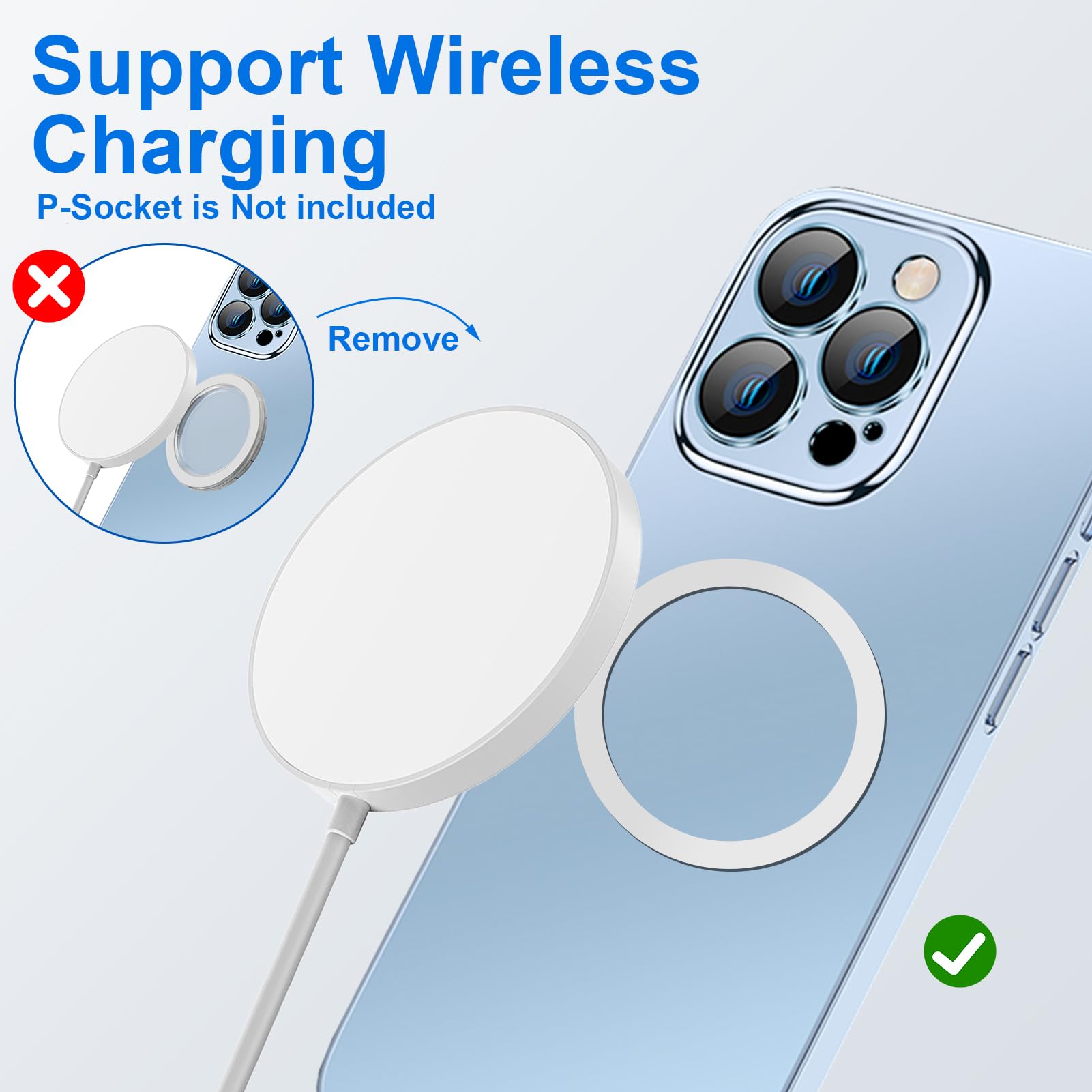 Magnet-Basis Für PopSocket & Ringhalter – Transparent, Dünn, Kompatibel Mit IPhone & Co.