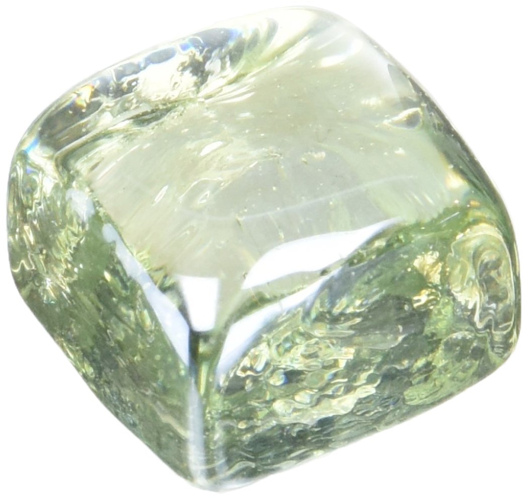 GLASS GEMS YW1103-46 Floral Glass Ice Nuggets Clear 25 Pieces