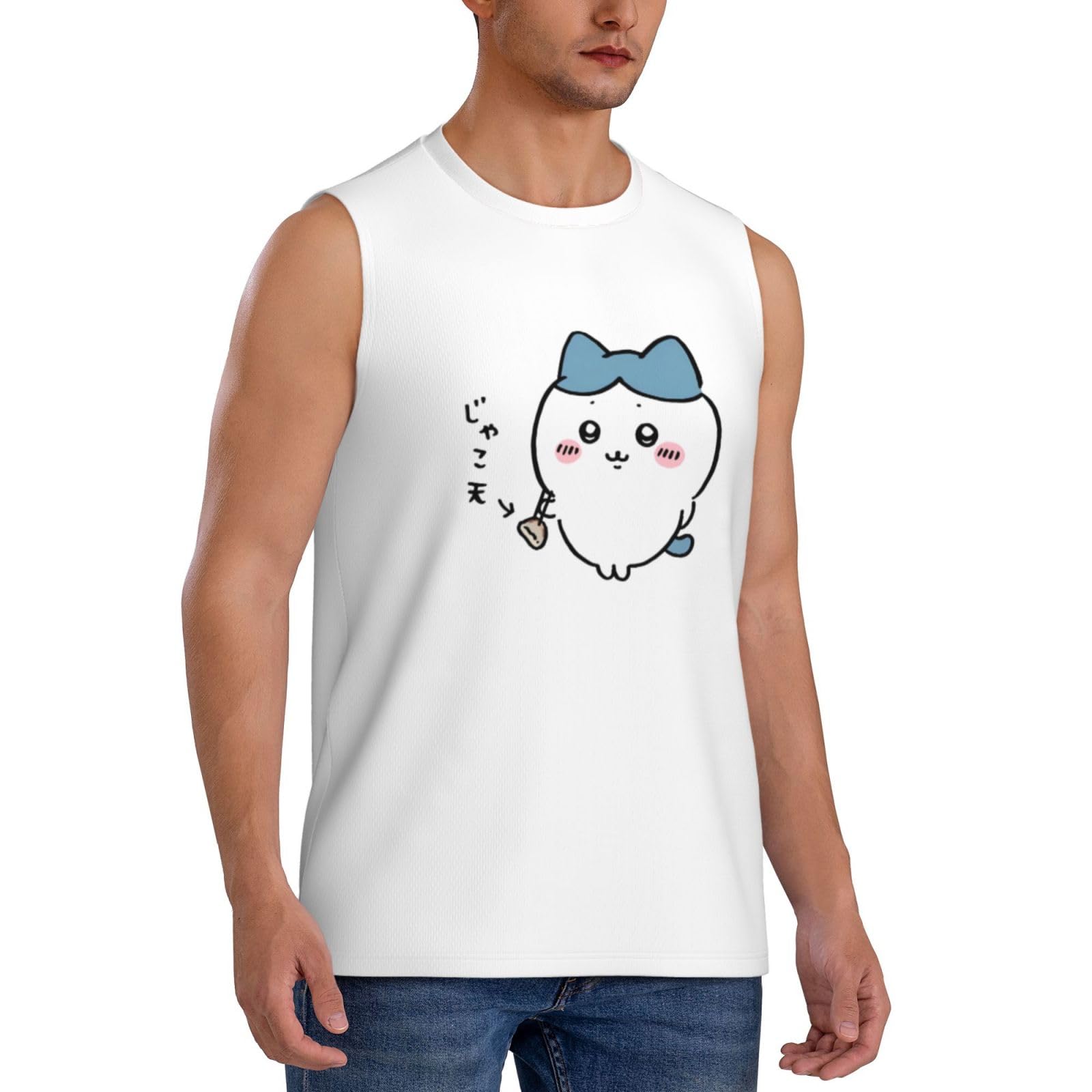 Amazon.co.jp: タンクトップ メンズ ちいかわ ハチワレ Tシャツ 肩だし