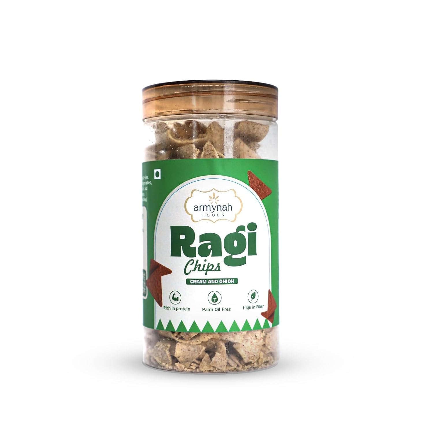 Armynah Foods Ragi Chips Cream & Onion | Healthy Millet Snack | Palm Oil Free | Rich in Protein & Fiber | Crunchy Ready to Eat | 150g Jar-picture-11