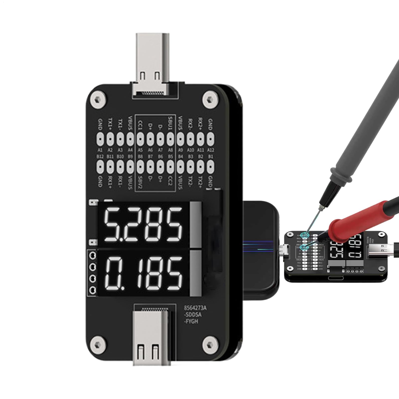 Testeur D'Alimentation Type C Moniteur De Courant En Temps Réel