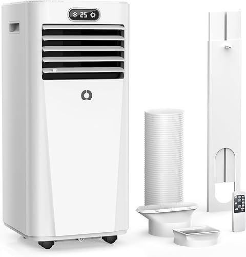 Miniatura 1 de Aire acondicionado portátil de 8500 BTU con control remoto, frío a 400 pies cuadrados. Pantalla táctil, unidad de CA portátil con refrigeración,