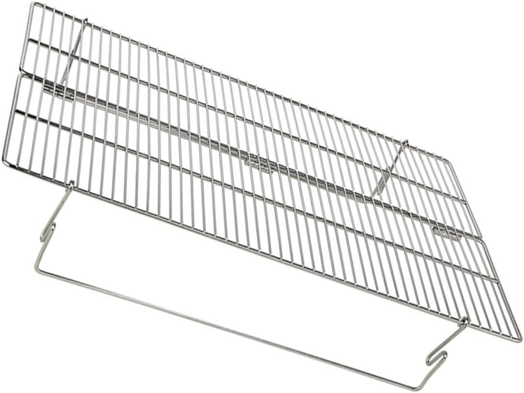 Zerodeko Portable Folding Stainless Steel Camping Grill Grate Heat-resistant Barbecue Rack for Outdoor Picnic Multifunctional Bbq Cooking of Meat Vegetables and Fish