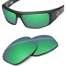 Performance Replacement Lenses Compatible with Spy Optic Logan Polycarbonate Polarized Etched-Emerald Green