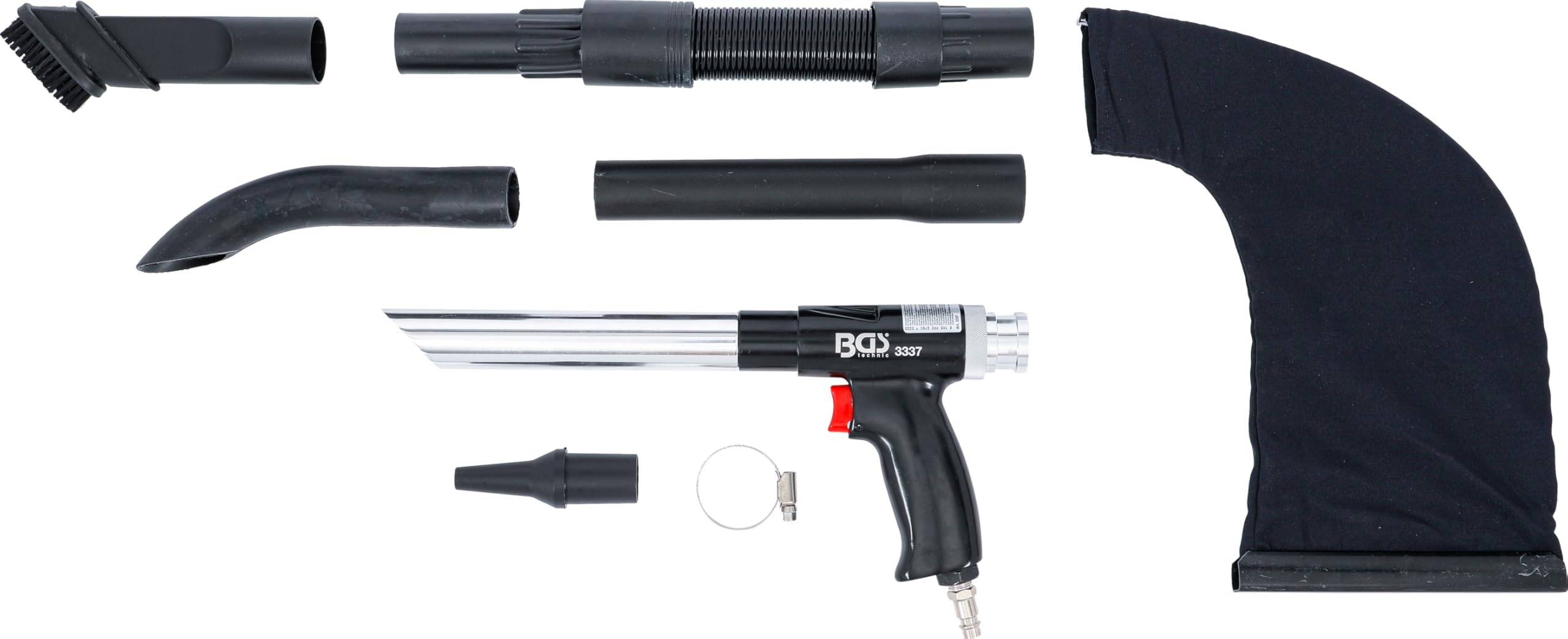 BGS 3337 | Pneumatyczny pistolet nadmuchowy/ssący | przełączany | 8 szt.