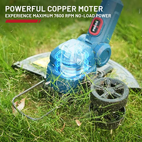 Enhulk 12 Inch Cordless String Trimmer/Edger, 20V Weed Wacker Eater Battery Powered Grass Trimmer With Auto-Feed, Mini-Mower For Lawn Care And Yard Work (Battery & Charger Included) #TOP2