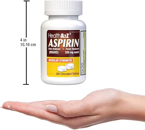 Miniatura 6 de HealthA2Z Aspirina 325 mg 300 unidades sin revestimiento en comparación con los ingredientes activos Bayer