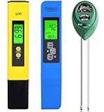 PH Meter, TDS PPM Meter, Soil PH Tester, PH/EC Digital Kit, 3 Pack