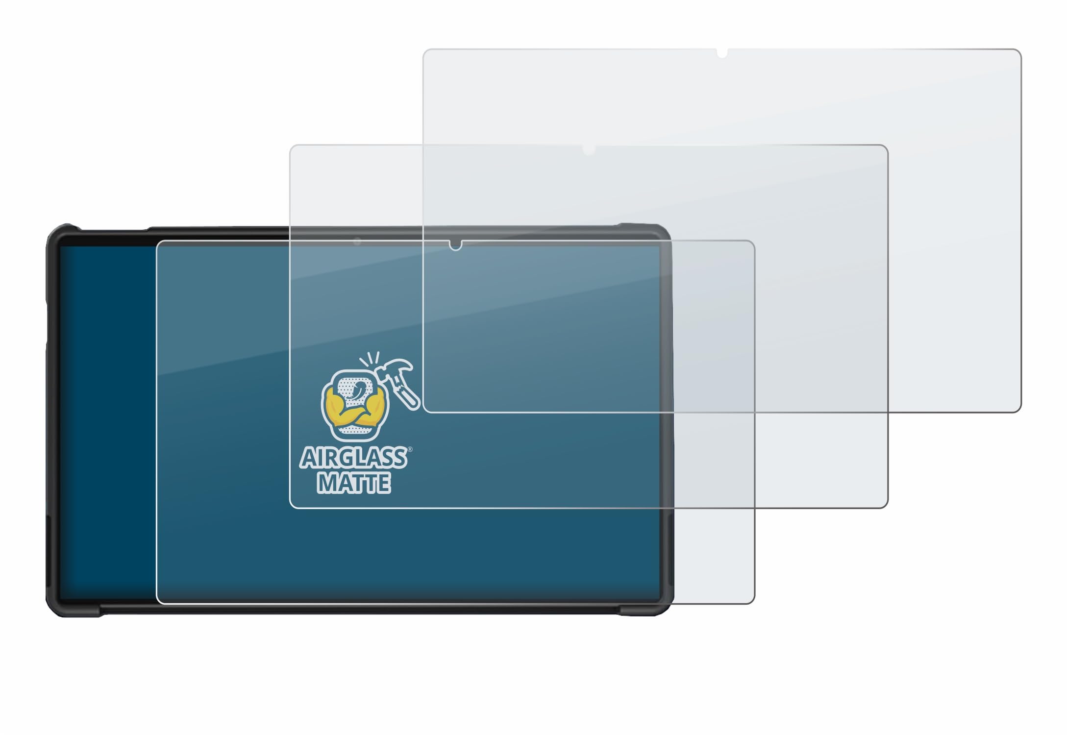 BROTECT Entspiegelungs Schutzglas für Jumper 23 15.4" (3 Stück) Schutzfolie Glas Matt [Extrem Kratzfest 9H, Anti-Reflex, Anti-Fingerprint]