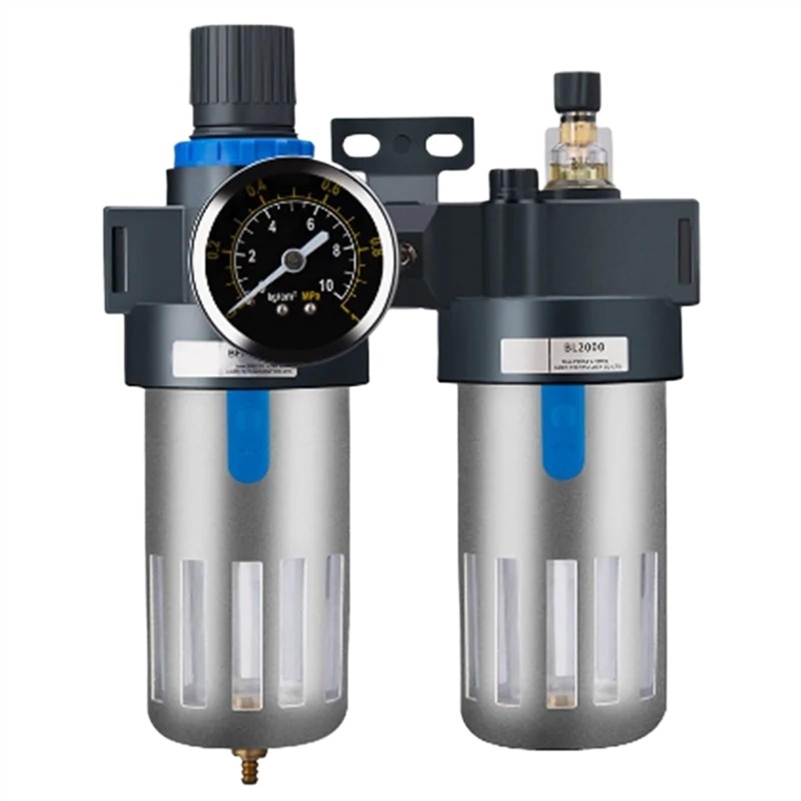 BIVOO BFC2000 BFC3000 BFC4000 Two Air Filter Pneumatic Pressure Regulating Valve(BFC4000 Metal)