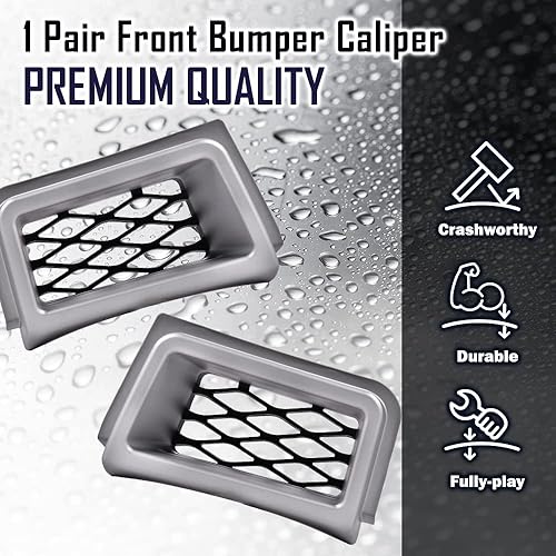 Miniatura 3 de GRAND ORANGE Conducto de aire de pinza de parachoques delantero compatible con Chevy Silverado 1500 SS-Style 2003 2004 2005 2006 2007 cubierta de