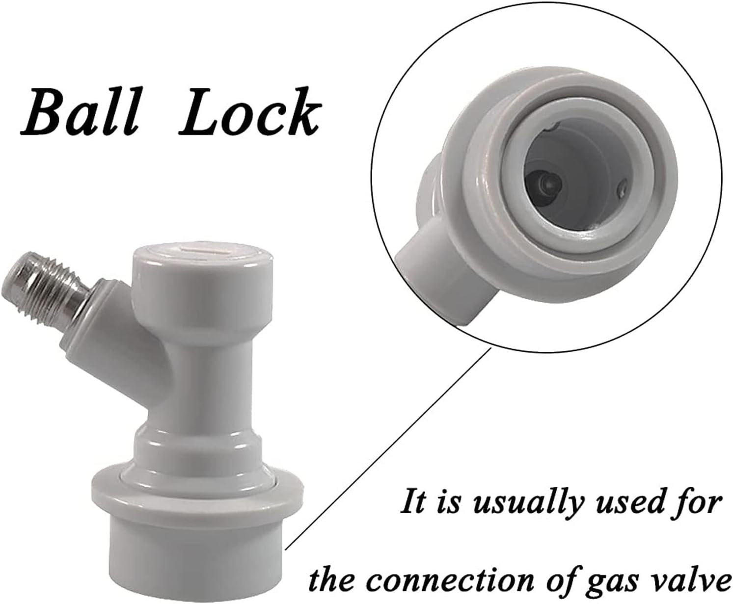 ビール醸造調節可能な0?15Psi圧力リリーフバルブ、ボールロック付きビール醸造スパンディングバルブビール醸造装置 ボールロックスパンディングバルブ  調整可能な圧力リリーフバルブアセンブリ デジタルゲージ付きビール樽詰め装置 48BV020B 黄銅製 フルボア型 ボール ...