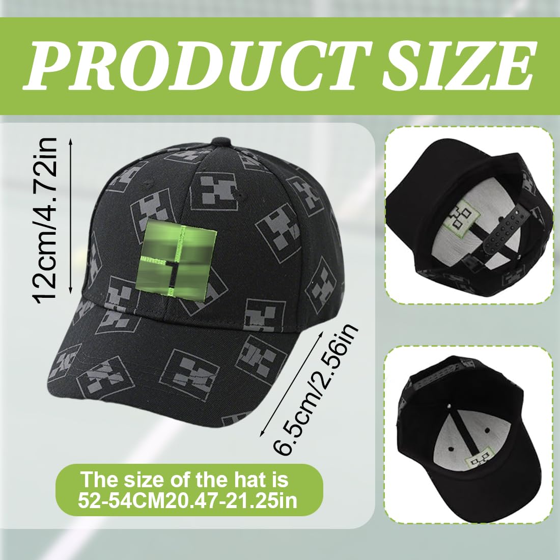 Berretto da Sole, Miner Cappello Bambino, Cappellino Bimbi da Baseball, Cappellino con Visiera da Baseball Regolabile,Berretto da Casual