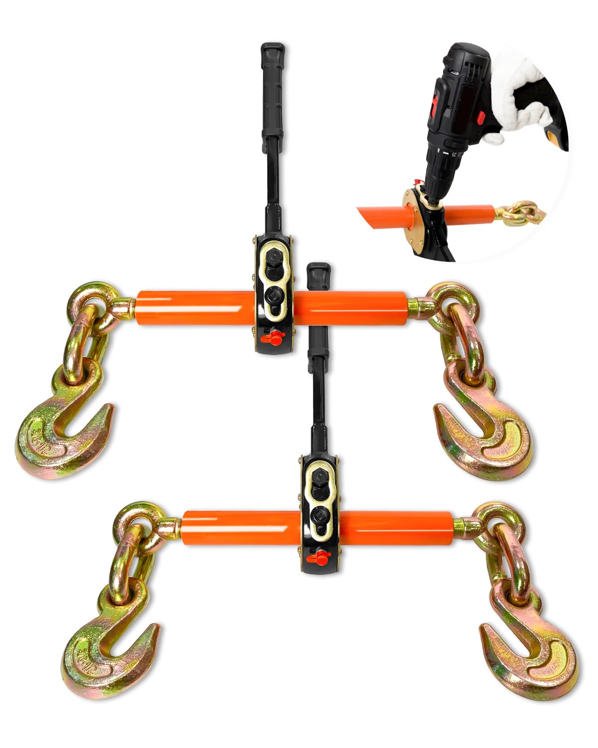 YATOINTO Ratchet Chain Binders - 9200 LBS Safe -20