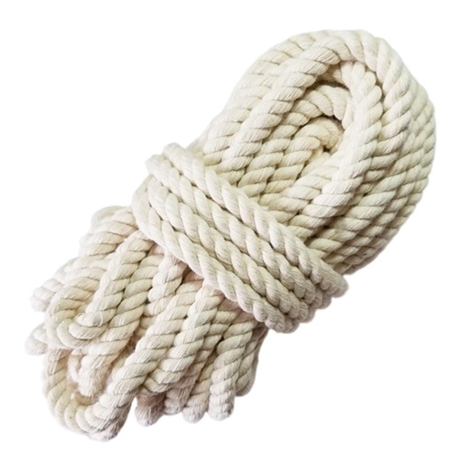 Cotton Rope Twine Macrame Cords Tag Hang Handmade Accessory(8mm 10m)
