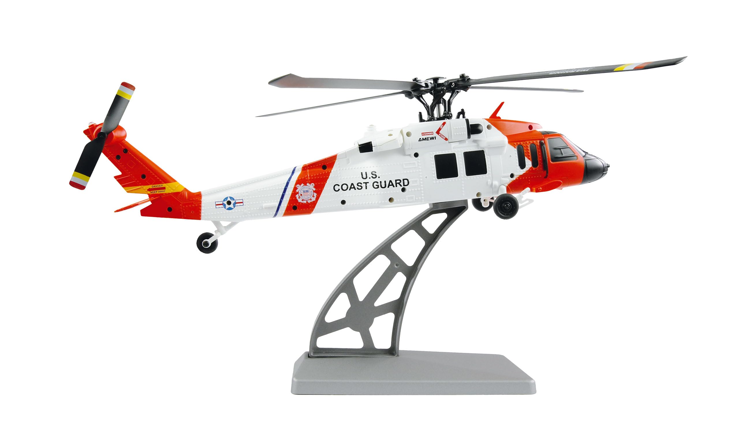 Amewi UH-60L Black Hawk Coastguard - Elicottero brushless 4 canali 6G RTF telecomandato RC
