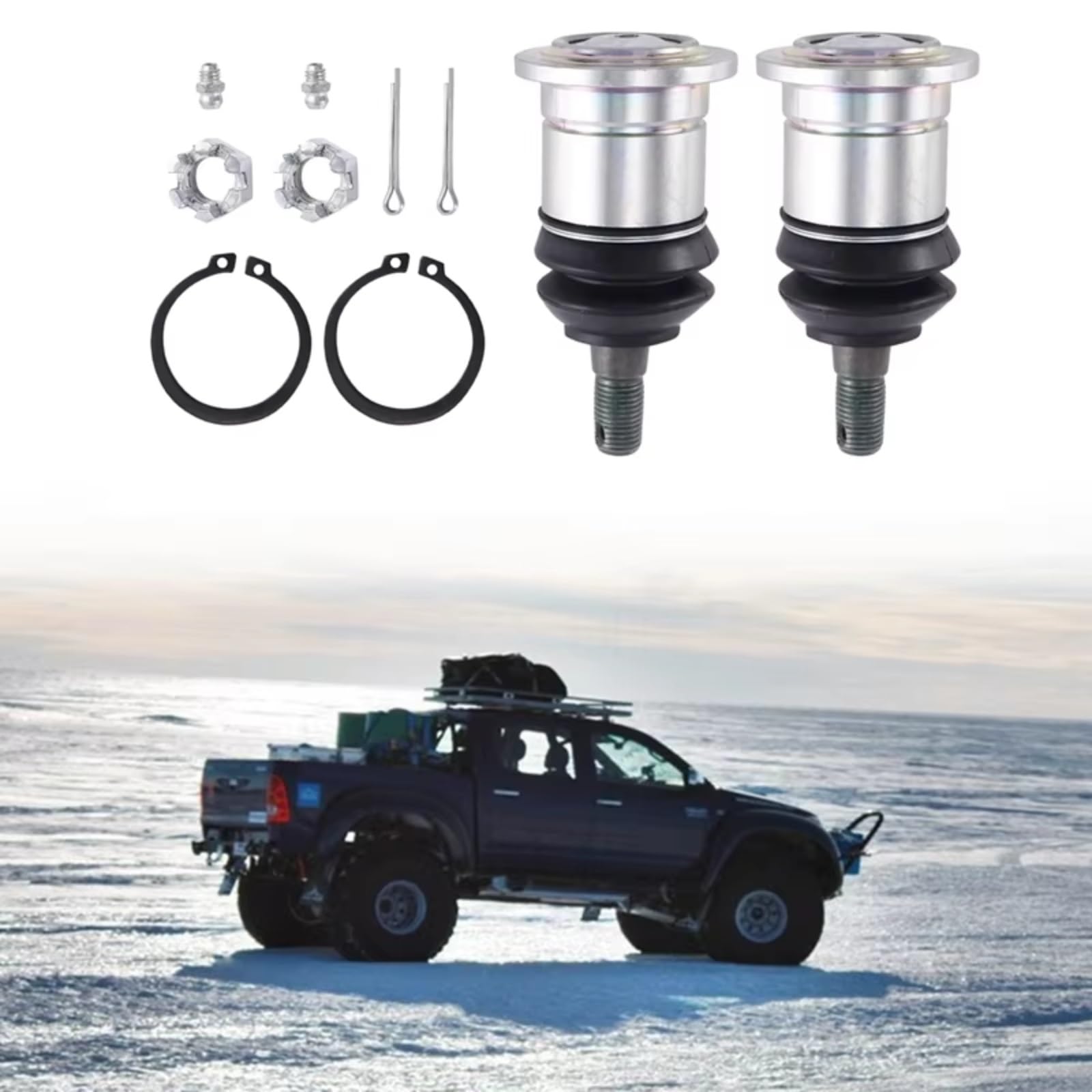 Giunto Sferico Guida Compatibile Con Toyota Per Hilux 2005 1 Coppia 25 Mm Estensione Giunto Sferico Parti Accessori 43330-KUN25 Auto Di Ricambio Per Automobili