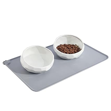 Frewinky Dog Food and Water Bowl Set?18oz