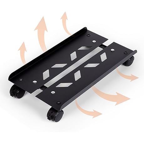 Mobile PC Stand for Sturdy Desk and Tower Protection