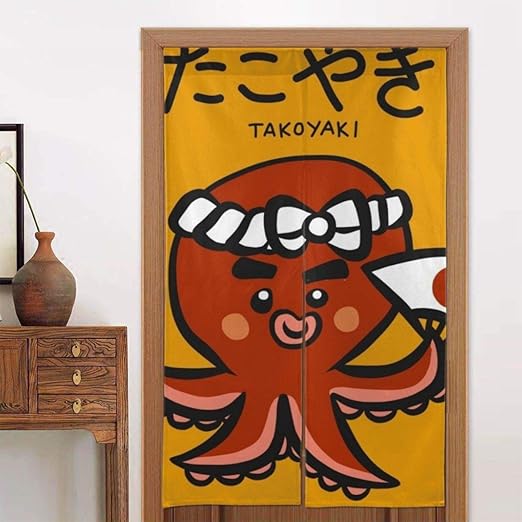 Amazon のれん カーテン 和食たこ焼きタコ漫画ベクトルイラスト落書きスタイル 柔らかい おしゃれ 玄関 キッチン リビング 台所 飲食店 出入り口 開店祝い 新築祝い 仕切り 遮光 暖簾 カーテン 幅86丈143cm のれん オンライン通販 Amazon のれん カーテン 和食たこ焼きタコ漫画ベクトルイラスト落書きスタイル 柔らかい おしゃれ 玄関 キッチン リビング 台所 飲食店 出入り口 開店祝い 新築祝い 仕切り 遮光 暖簾 カーテン 幅86丈143cm のれん オンライン通販