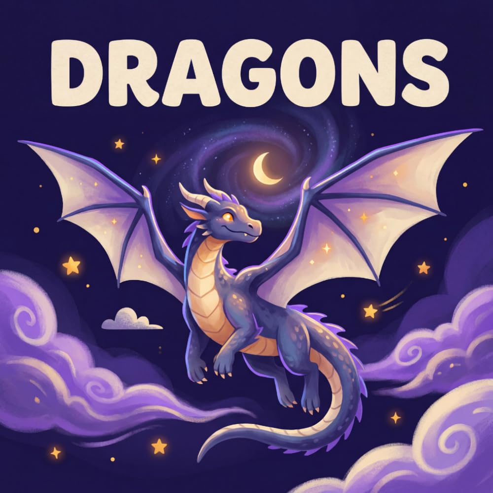 Little Dragons Coloring: Bold & Easy Coloring Book for Kids and Teens Featuring Fun Designs for Stress Relief and Relaxation: Cute and Cozy Tiny ... Soft Fantasy Scenes for Kids and Beginners