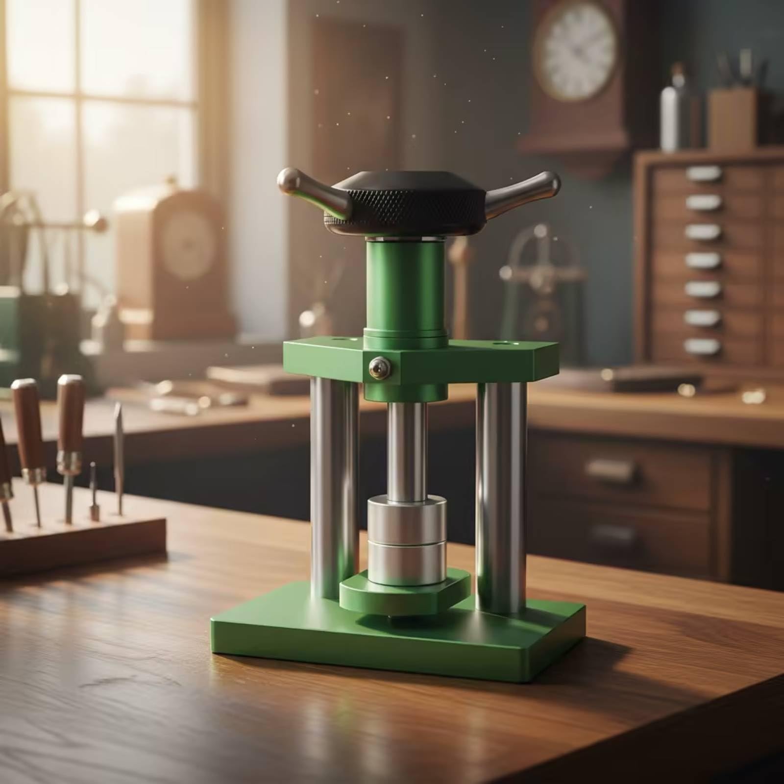 Chiudi Cassa Orologio a Vite Pressa da Banco Professionale Attrezzo per Riparazione Orologi, Laboratorio