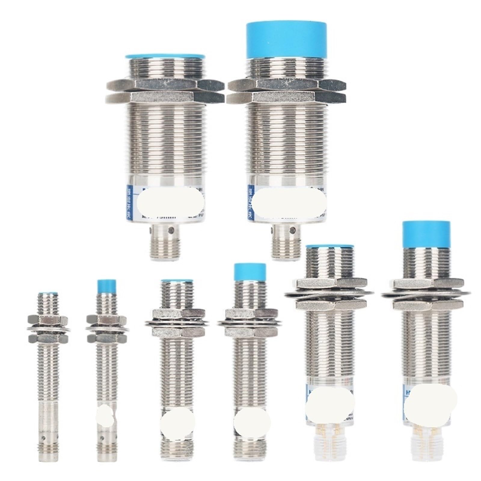 1 capteur de proximité à brancher M8 M12 M18 M30 1 mm-15 mm Distance de densité CC à trois fils AC deux fils PNP NPN NO NC (DC trois fils NPN NO, M12 4 mm SENSING_Straight Head)