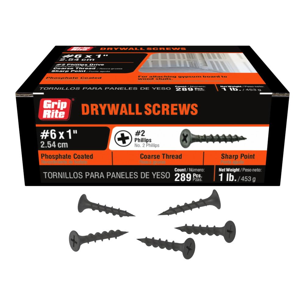Drywall Screws - #8 x 2-1/2" - Grip-Rite -14