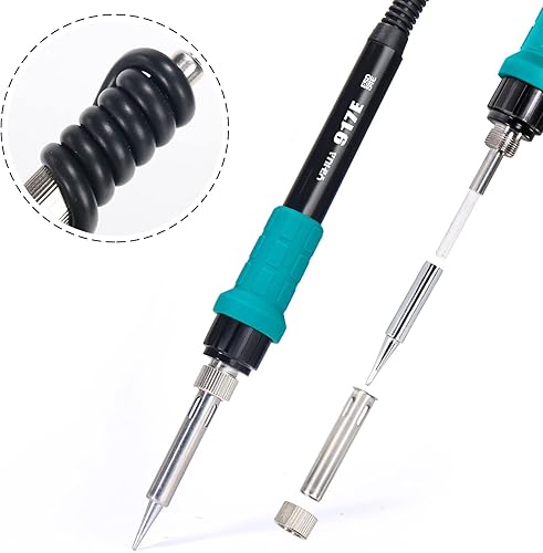 Miniatura 4 de YIHUA 907E Mango de repuesto de soldador de agarre verde para estación de soldadura YIHUA 939D+ (verde)