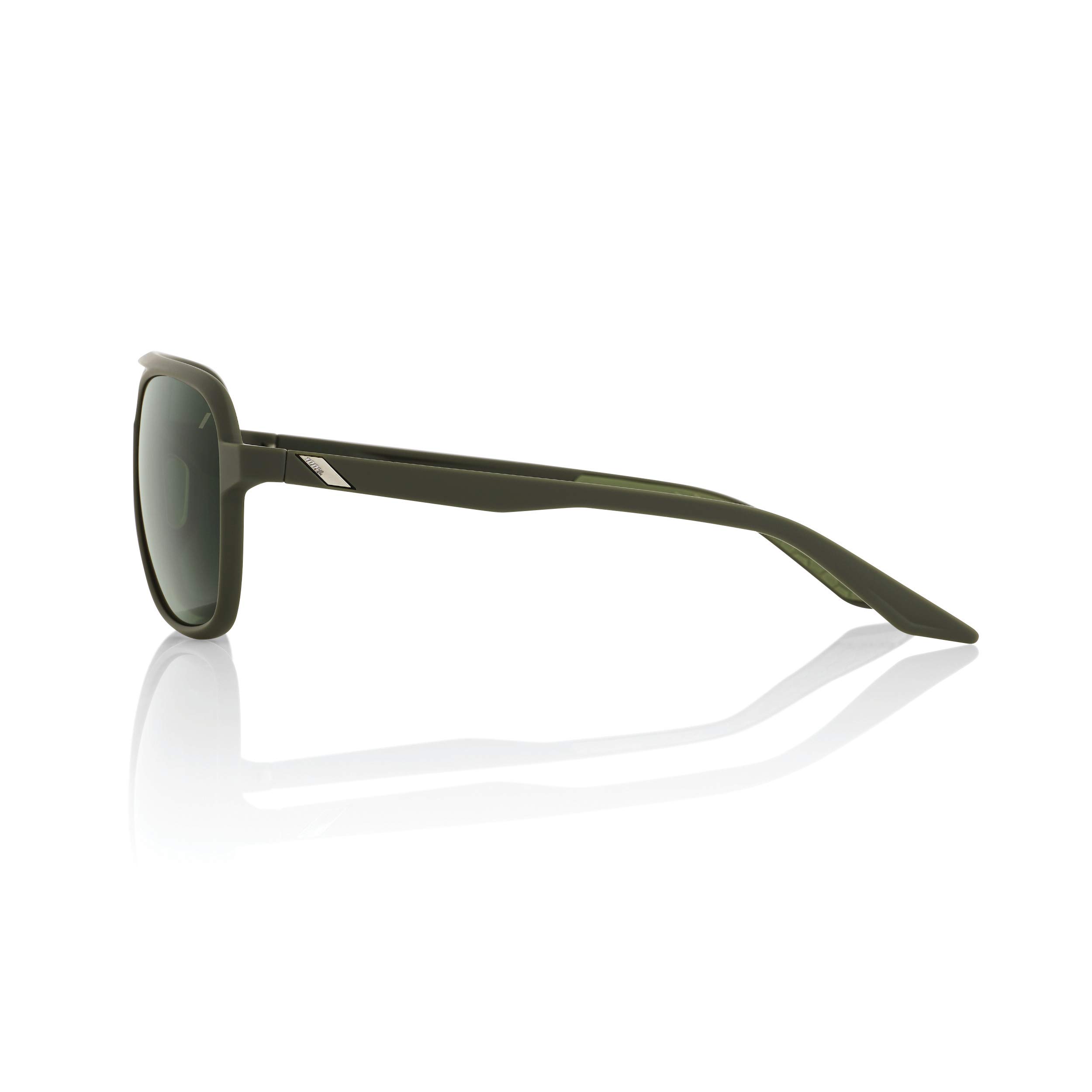 100% Kasia Aviator Round - Soft Tact Army Green - Grey Green Lens KASIA Aviator Round - Soft Tact Army Green - Grey Green Lens Unisex adulto