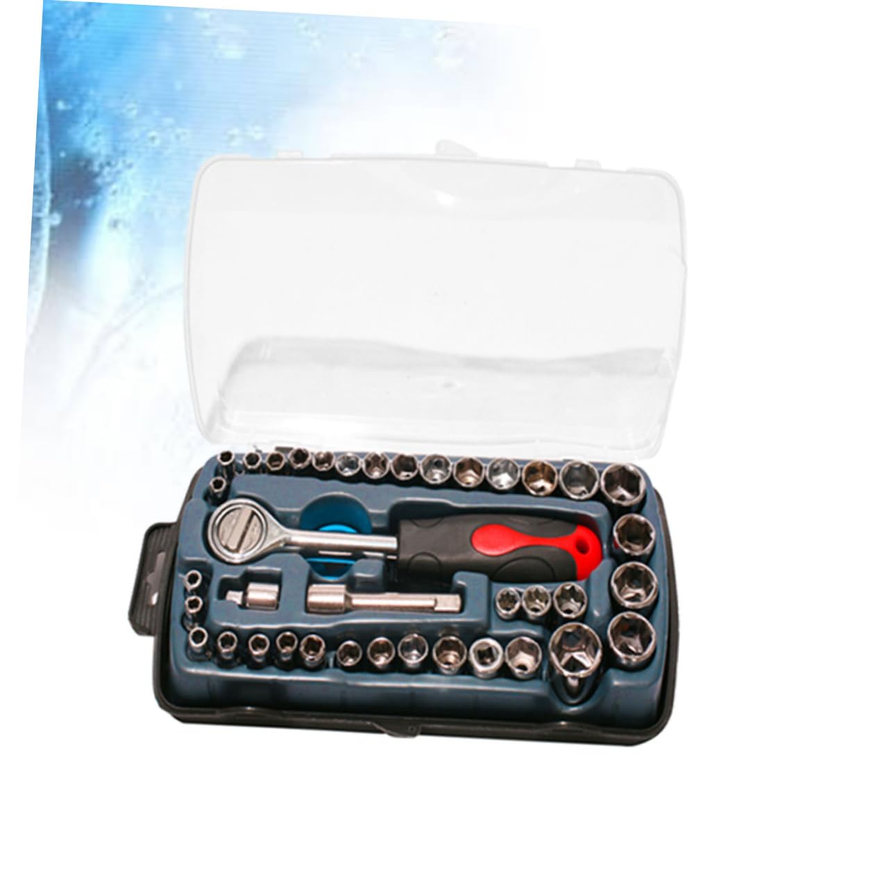 jojofuny Ensemble de 40 Douilles Polyvalentes pour Réparation Automobile et Moto, Outils de Quincaillerie Domestique
