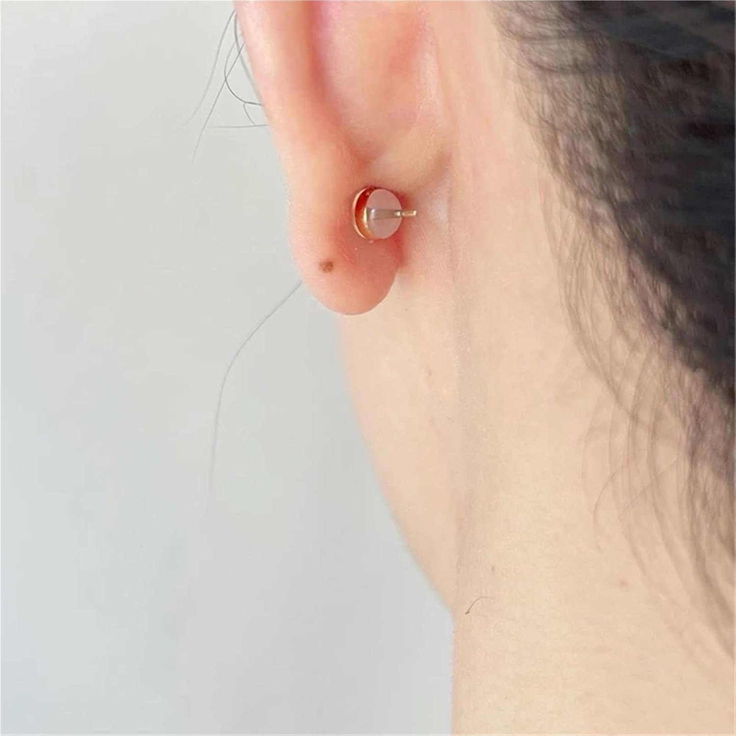 Earring Backs 60 PCS Soft Silicone Earring Backs for Studs Silver Gold Replacements Hypoallergenic Safety Back for Studs(Gold)
